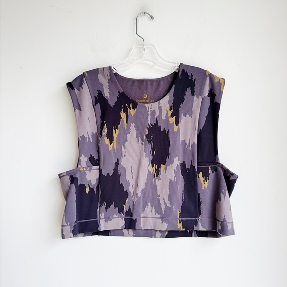 lululemon athletica Tops - LULULEMON X ROBERT GELLER Take The Moment Cropped Tank Best Fit L/XL